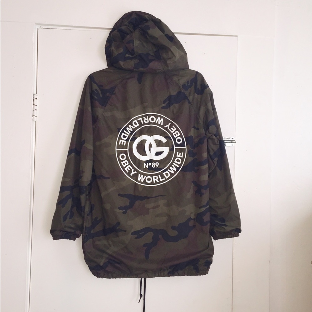 Obey Camo Hooded Windbreaker